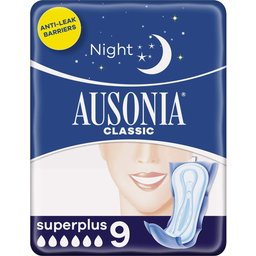 Compresas Super Plus Noche 9uds