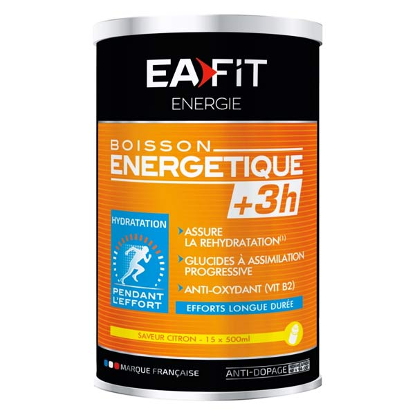 Boisson Energétique +3H Goût Citron 500g