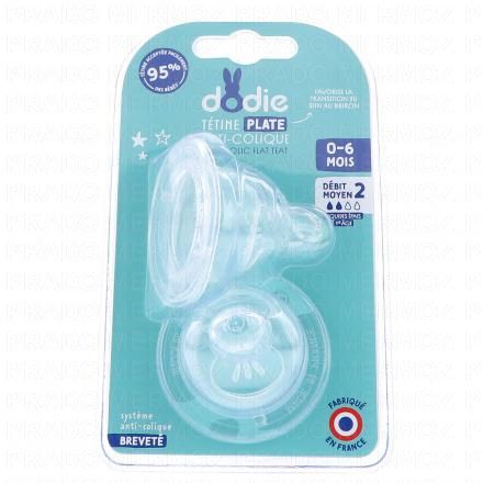 Tétine plate débit 2