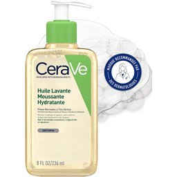 Huile Lavante Moussante Hydratante 236 ml pour les peaux normales à très sèches, les peaux à tendance atopique