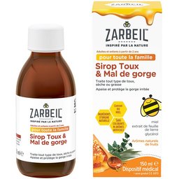 Sirop toux & Mal de gorge pour toute la famille