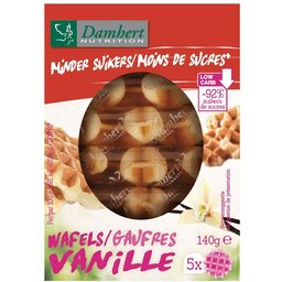 Moins de sucres Gaufres Douces Vanille