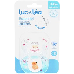 LUC ET LEA Duo de sucettes anatomiques – J’aime mes parents et Petit ours