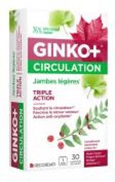 Ginko + Circulation Jambes Légères 30 Comprimés - Boîte 30 comprimés