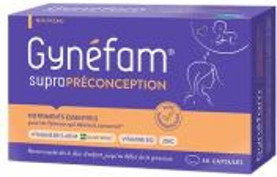 Gynéfam Supra Préconception 60 Capsules - Boîte 60 capsules