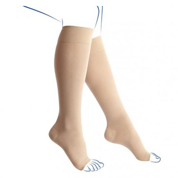 Kokoon Chaussettes Pieds Ouverts Classe 3 Normal Taille 1 Beige Naturel