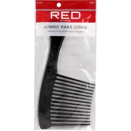Jumbo Rake Comb Black 1ut
