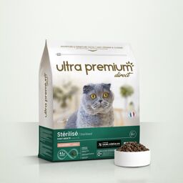 Croquettes Chat Saumon - Sans Céréales - Pour Chat Stérilisé