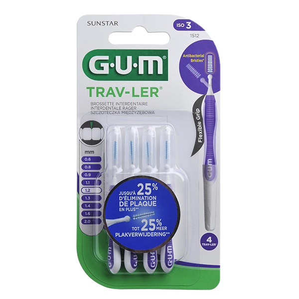 Brossette Interdentaire Trav Ler 1,2mm - 6 unités
