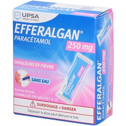 Efferalgan 250mg - Granulés en sachet - Arôme Fraise