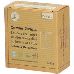 Recharges déodorant solide -  Citron et bergarmote