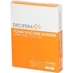 Decifera Foam Silicone Border Extra Thin 5x5cm