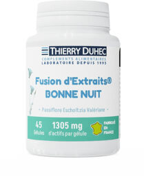 Fusion d'Extraits® Bonne Nuit : Conditionnement - 45 gélules