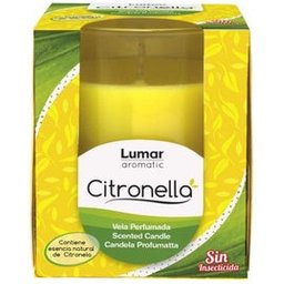 Lumar Bougie Parfumée Citronnelle Verre 85x70mm 1ut
