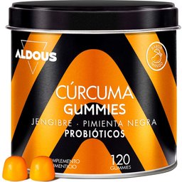 Curcuma Gingembre Poivre Noir Probiotiques 2500mg 120 Gummies