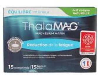 Thalamag Magnésium Marin Équilibre Intérieur Réduction de la Fatigue 15 Comprimés - Boîte 15 Comprimés