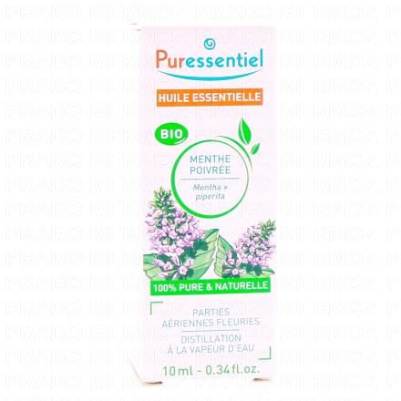 Huile essentielle menthe poivrée bio flacon 10ml