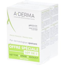 Pain Dermatologique Apaisant Lot de 2