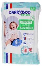 Nature Couches Naturelles à Motif 42 Couches Taille 4+ (9-20 kg) - Paquet 42 Couches