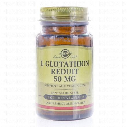 L glutathione 50mg 30 gélules