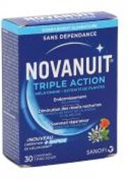 Novanuit Triple Action - Sommeil - 30 Comprimés - Boîte 30 comprimés