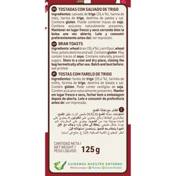 Toast de son de blé grillé 100g