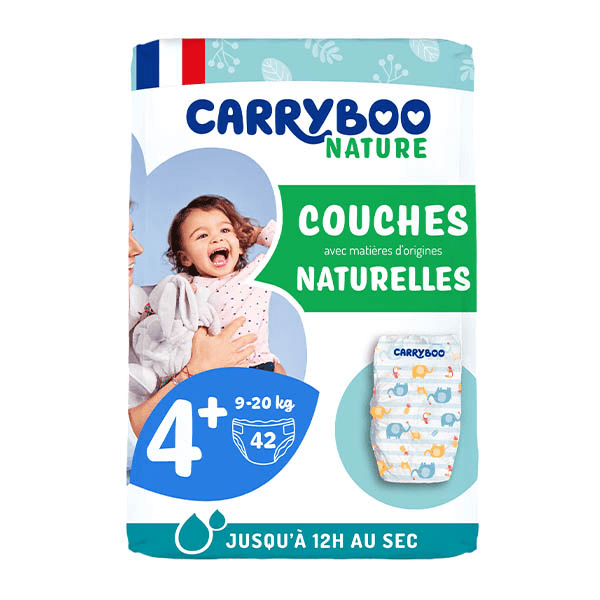 Nature Couches Naturelles et Chou Taille 4+ (9-20kg), x42