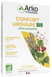 Arkofluides Confort Urinaire Bio 20 Ampoules - Boîte 20 ampoules de 10 ml