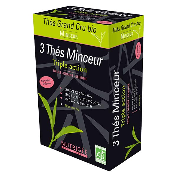 3 Thés Minceur Bio Triple Action 60 sachets