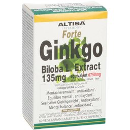 Altisa Ginkgo Biloba Extract 135 mg Forte
