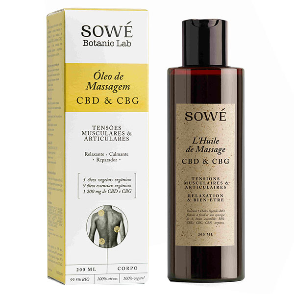 Huile de Massage au CBD Bio 200ml