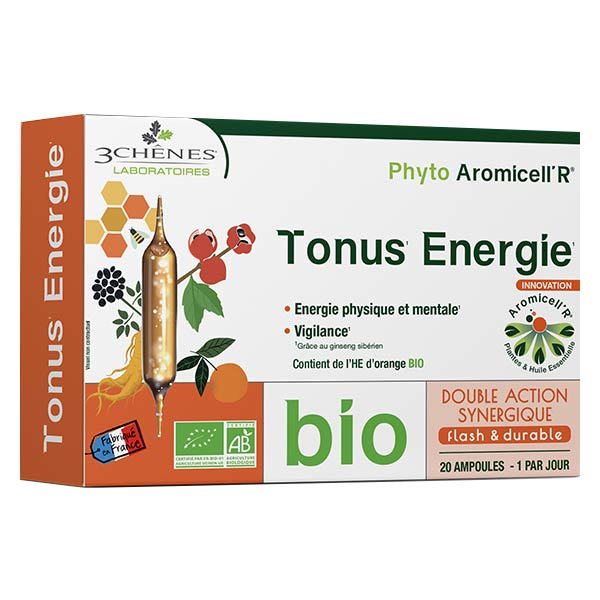 Phyto Aromicell'R Tonus Énergie Bio 20 ampoules