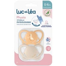 Luc Et Léa Physio Sucettes Physiologiques P1 0-6m 2 Unités
