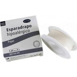 Esparadrapo Hipoalergico Papel 5 M X 1,25 Cm