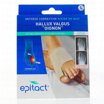 Orthèse corrective de l'hallux valgus oignon NUIT taille l (23 à 24,5 cm)