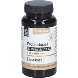 Nat&Form Probiotiques 12 Milliards d'UFC + Vitamines C & D