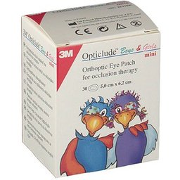 Opticlude parches oculares impresos impresos pequeño 30uds