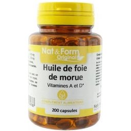 Nat Form Huile De Foie De Morue 200 Gélules