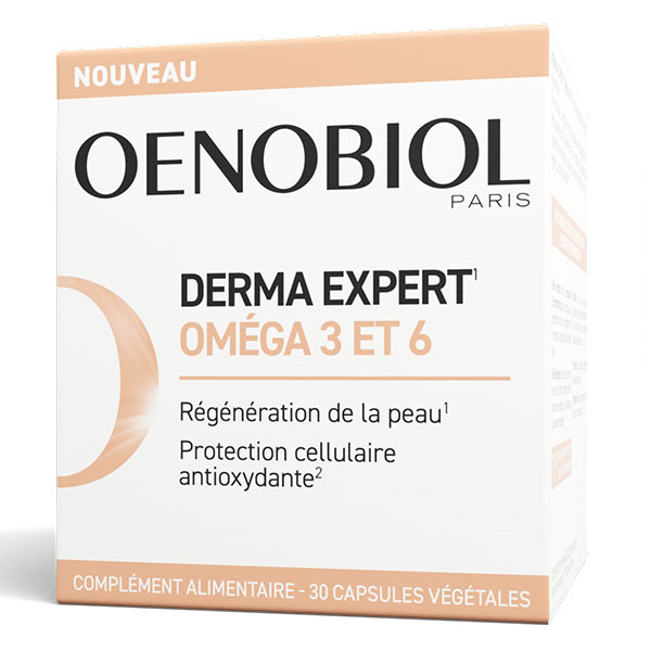 Complément Alimentaire Derma Expert Omega 3 et 6 - 30 Capsules Végétales