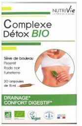 Ampoules 15 ml - Complexe Détox Bio* - Boîte 20 Ampoules de 15 ml