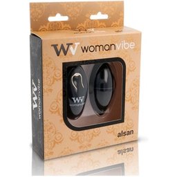 Alsan Vibrating Egg Télécommande Silic Noir 1 pièce