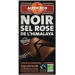 Chocolat noir avec sel de l'Himalaya Bio 100g