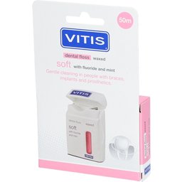 Vitis® Floss Expanding Doux, Ciré, Menthe, Rose