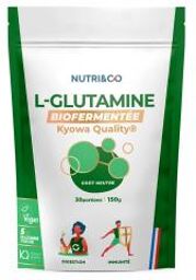 L-Glutamine en Poudre Bio-Fermentée Goût Neutre 150 g  - Doypack 150 g