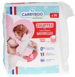 Culottes Naturelles 30 Culottes Taille 4 (8-15 kg) - Paquet 30 culottes