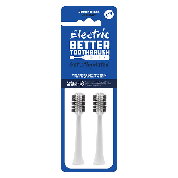 Electric Tête de Rechange Regular Blanche 2 unités