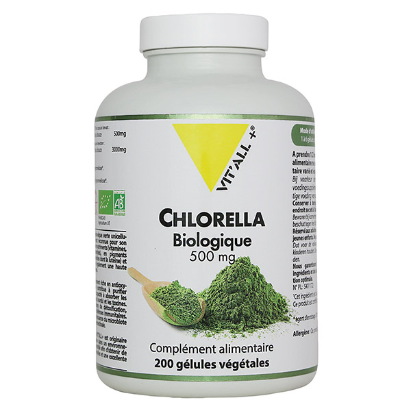 Chlorella Biologique 500mg 200 gélules végétales