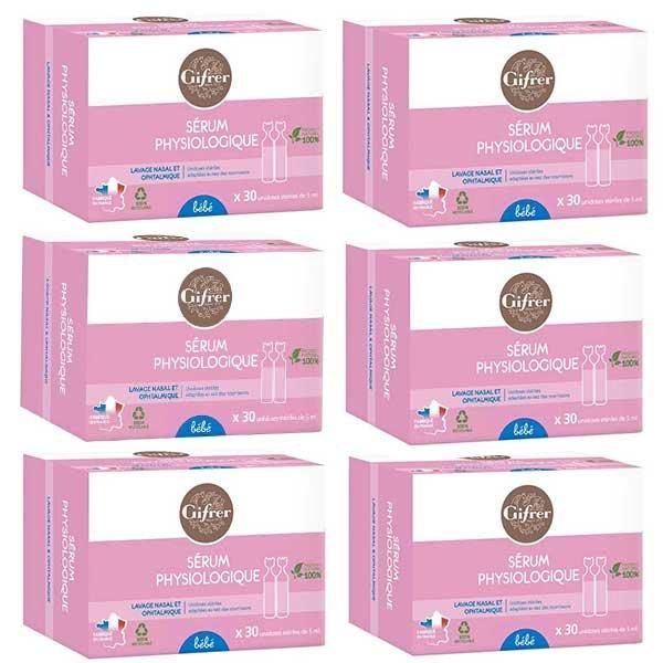 Sérum Physiologique 5ml 30 unidoses Lot de 6